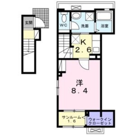 本星崎駅 徒歩9分 2階の物件間取画像